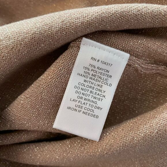 Allison Brittney Metallic Mauve Lace Up Sweater Dress - Picture 6 of 8